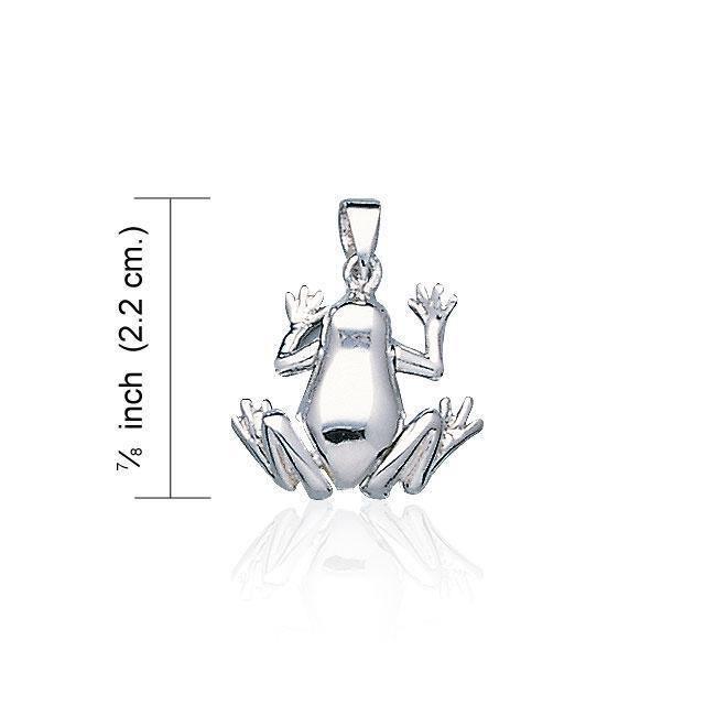 Smooth Frog Sterling Silver Pendant TP2524