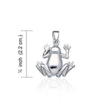 Smooth Frog Sterling Silver Pendant TP2524