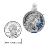 Silver Celtic Unicorn Enamel Pendant By Courtney Davis TP3432 - Jewelry