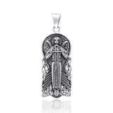 Celtic Angel Of Devotion Silver Pendant TP3442 - Jewelry