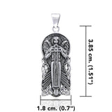 Celtic Angel Of Devotion Silver Pendant TP3442 - Jewelry
