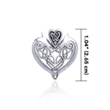 Joyous Heart Celtic Knotwork Sterling Silver Pendant By Courtney DavisTP3444
