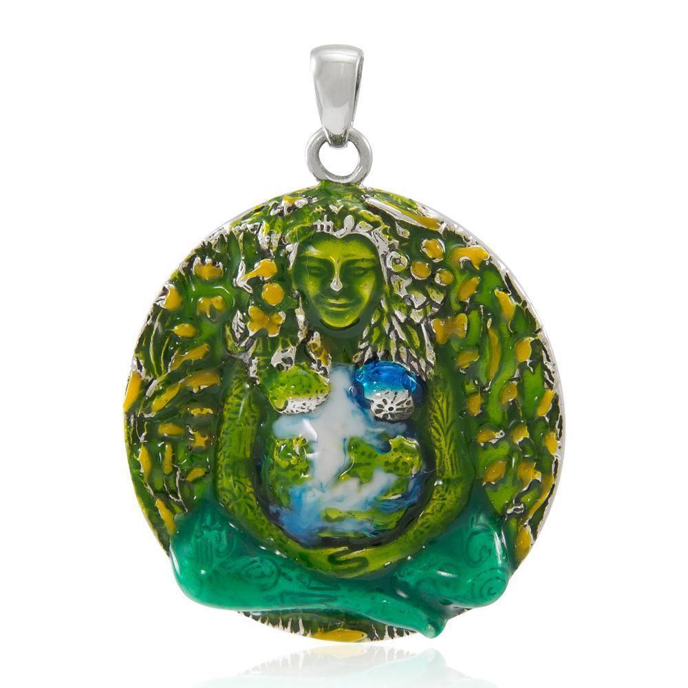 Oberon Zell Gaia Sterling Silver Pendant TP3543