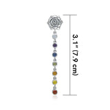 Sterling Silver and Gems Chakra Life Force Pendant TP3574