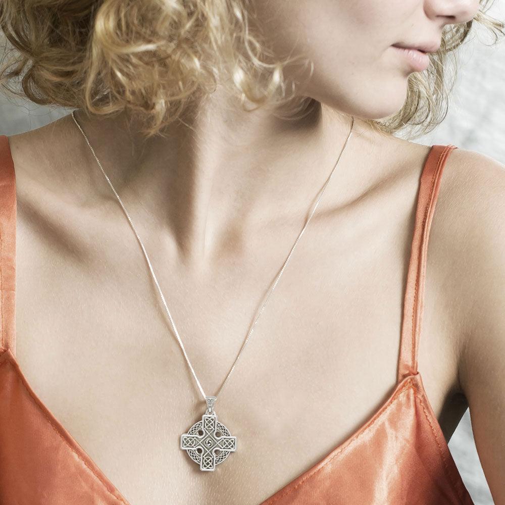 Celtic Cross Triskele Pendant TP477 - Jewelry