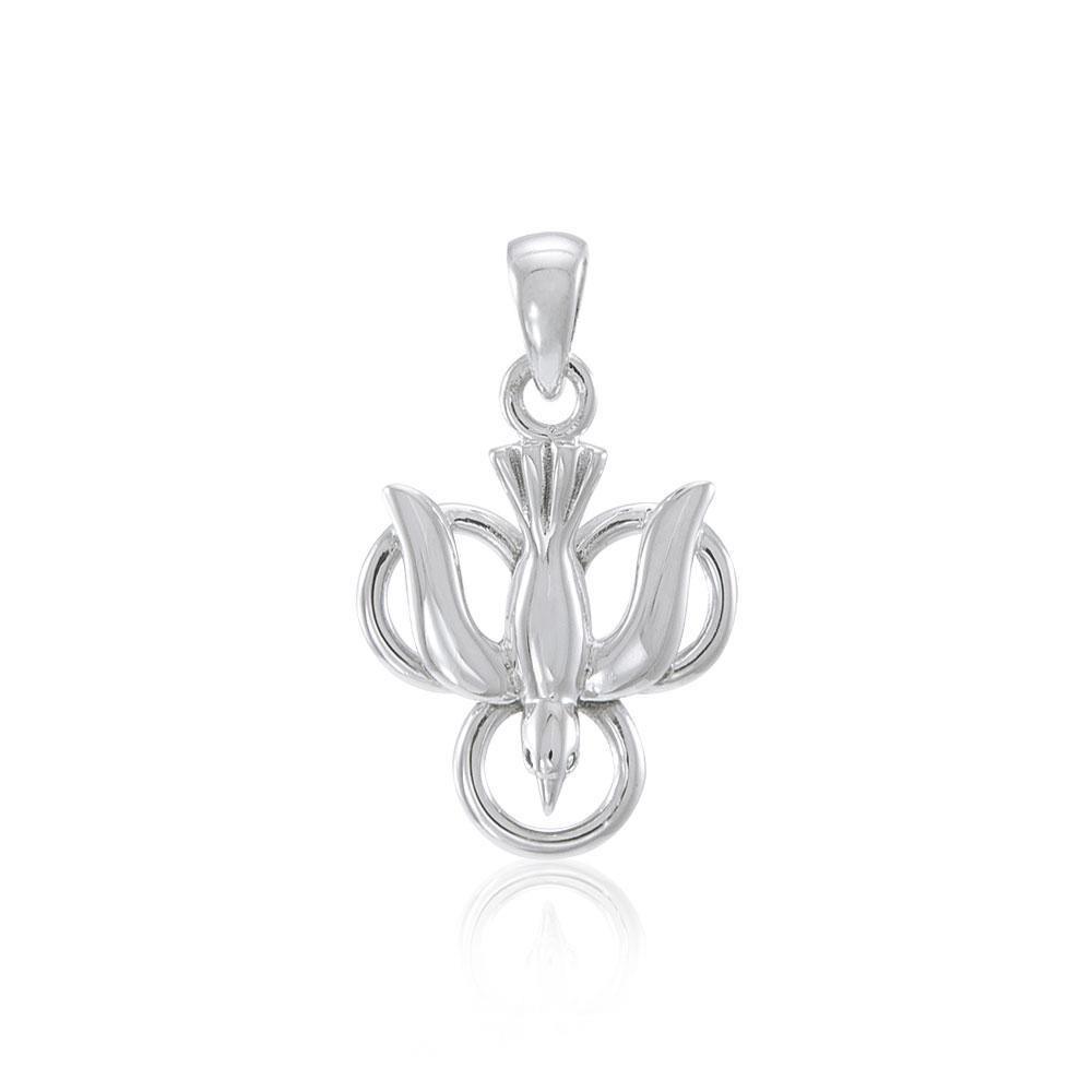 Flying Dove Sterling Silver Pendant TP775