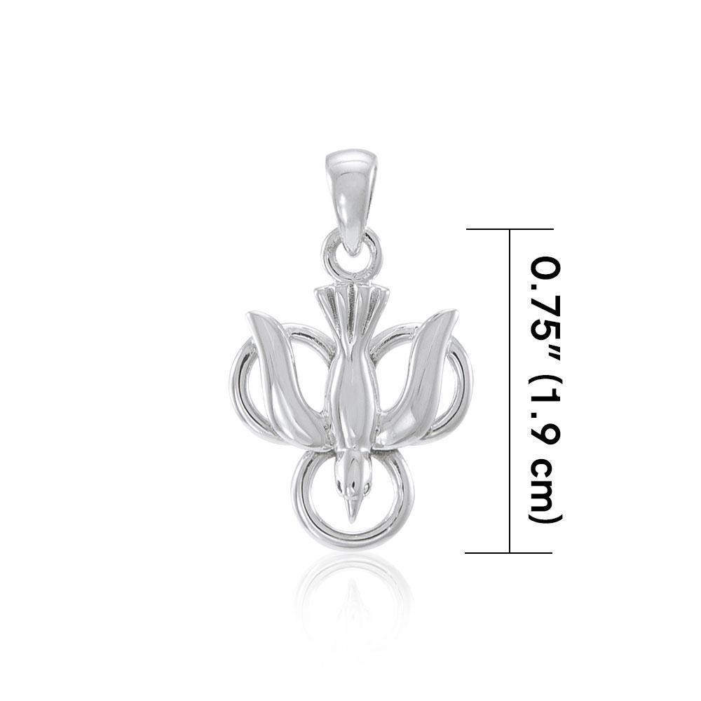 Flying Dove Sterling Silver Pendant TP775