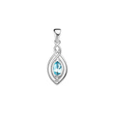 Filigree Celtic with Gemstone Sterling Silver Pendant TP860