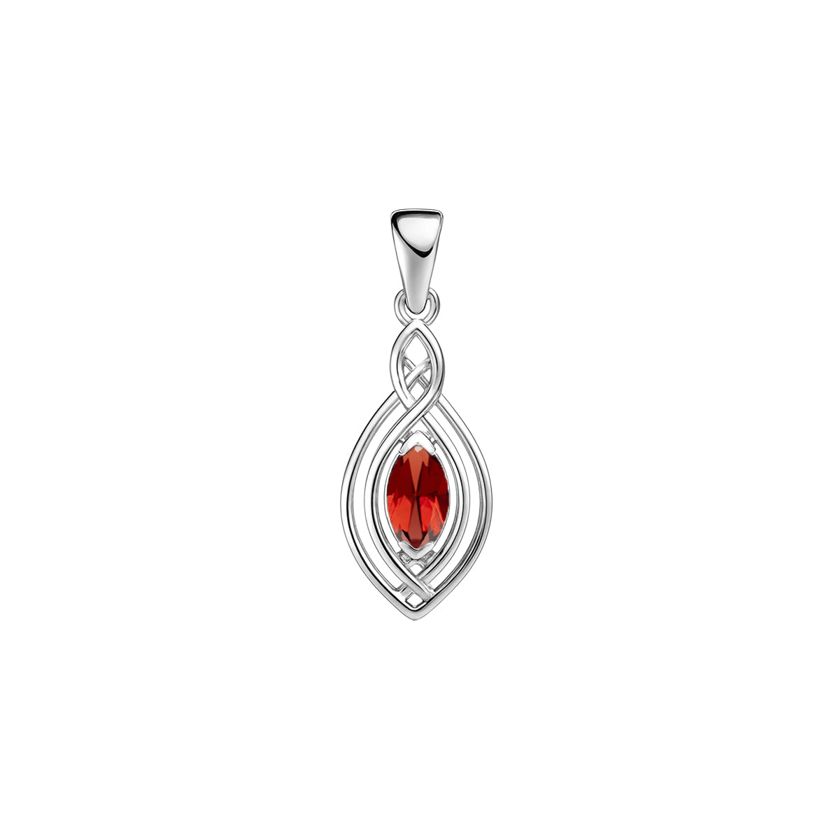 Filigree Celtic with Gemstone Sterling Silver Pendant TP860