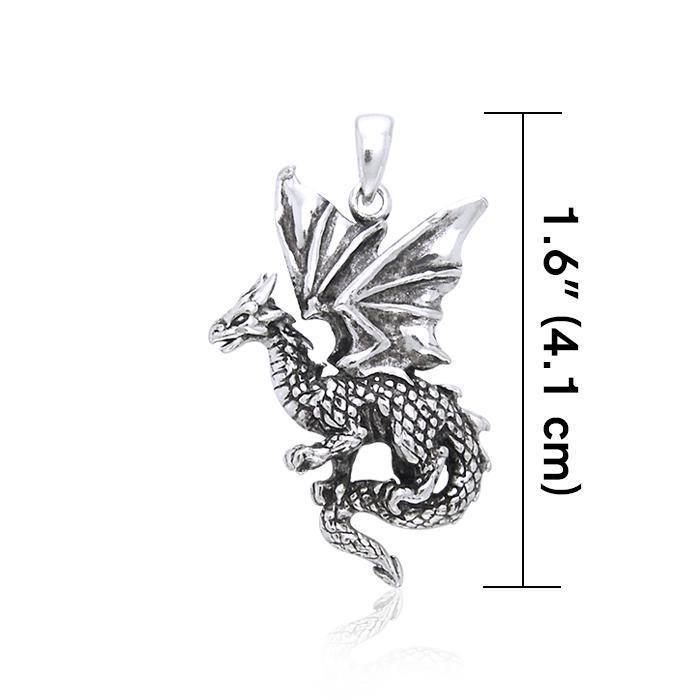 Welcome the world of the Fantasy Dragon ~ Sterling Silver Pendant TP940