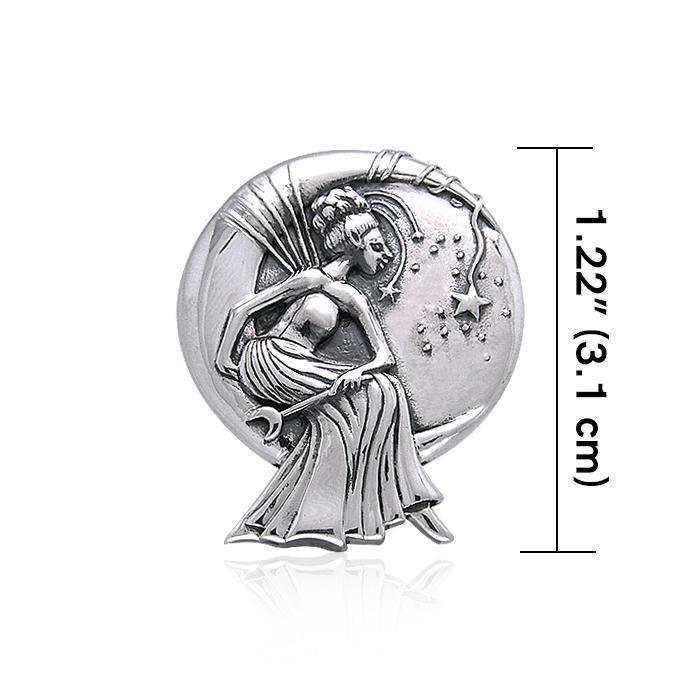 Moon Queen Fairy Sterling Silver Pendant TPD004