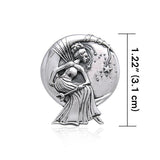 Moon Queen Fairy Sterling Silver Pendant TPD004