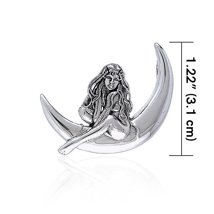 Child of the Moon Fairy Silver Pendant TPD030 - Jewelry