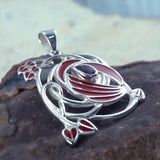 Art Nouveau Swirl Sterling Silver Pendant TPD1032