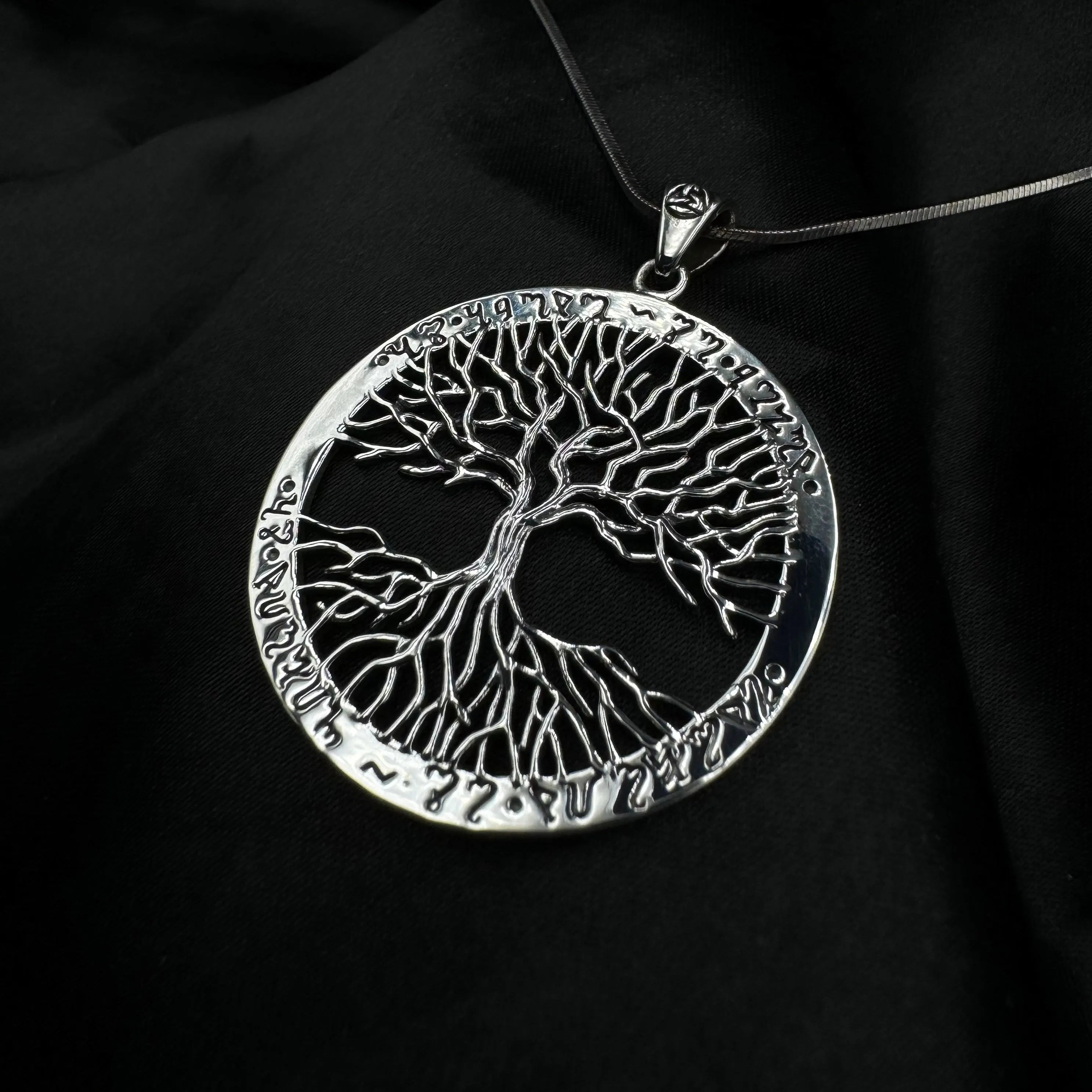 Continuously Inspiring - The Ethereal Symbol of the Theban Tree of Life Sterling Silver Pendant by Mickie Mueller TPD1043