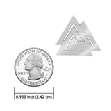 The Viking Valknut Sterling Silver Pendant TPD1071 - Jewelry