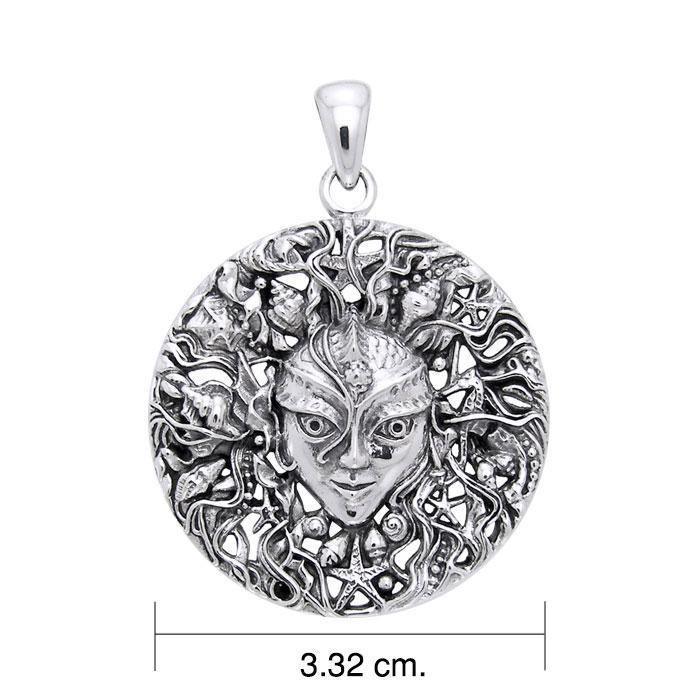 Mari the Sea Goddess Sterling Silver Pendant by Oberon Zell TPD1583