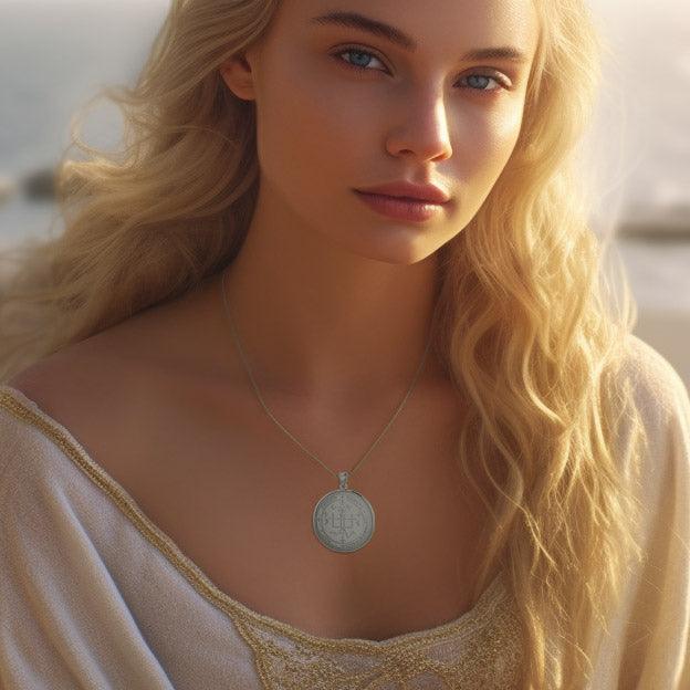 Sigil of the Archangel Gabriel Sterling Silver Pendant TPD2819 - Jewelry