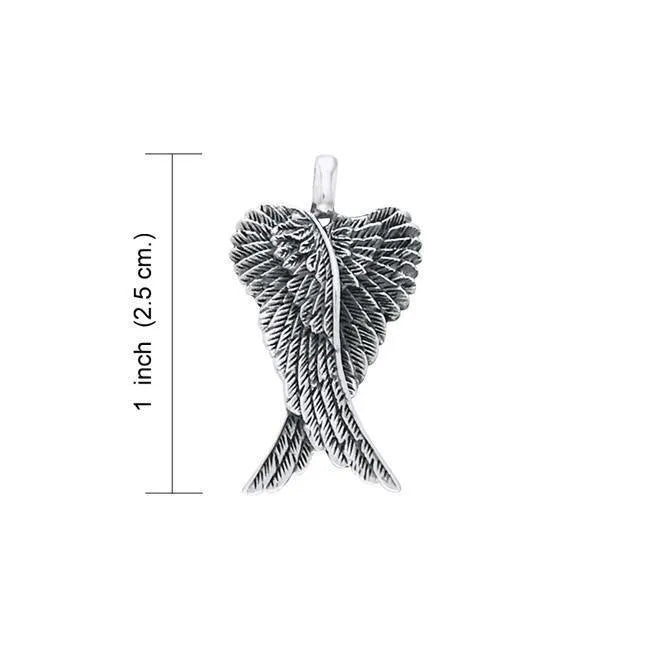 Angel Wings Sterling Silver Pendant TPD2934