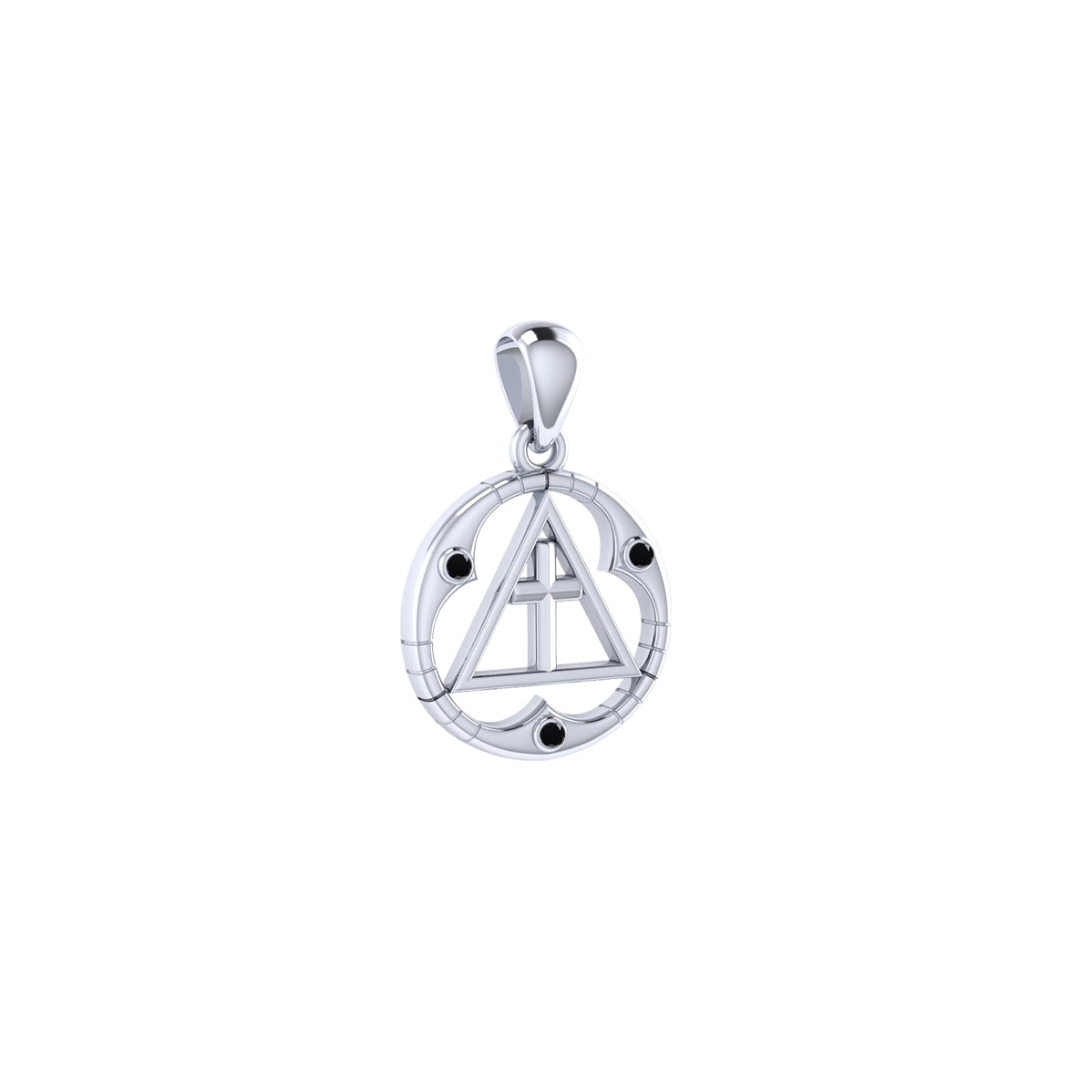 Spiritual AA Symbol Sterling Silver Pendant TPD307