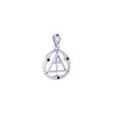 Spiritual AA Symbol Sterling Silver Pendant TPD307