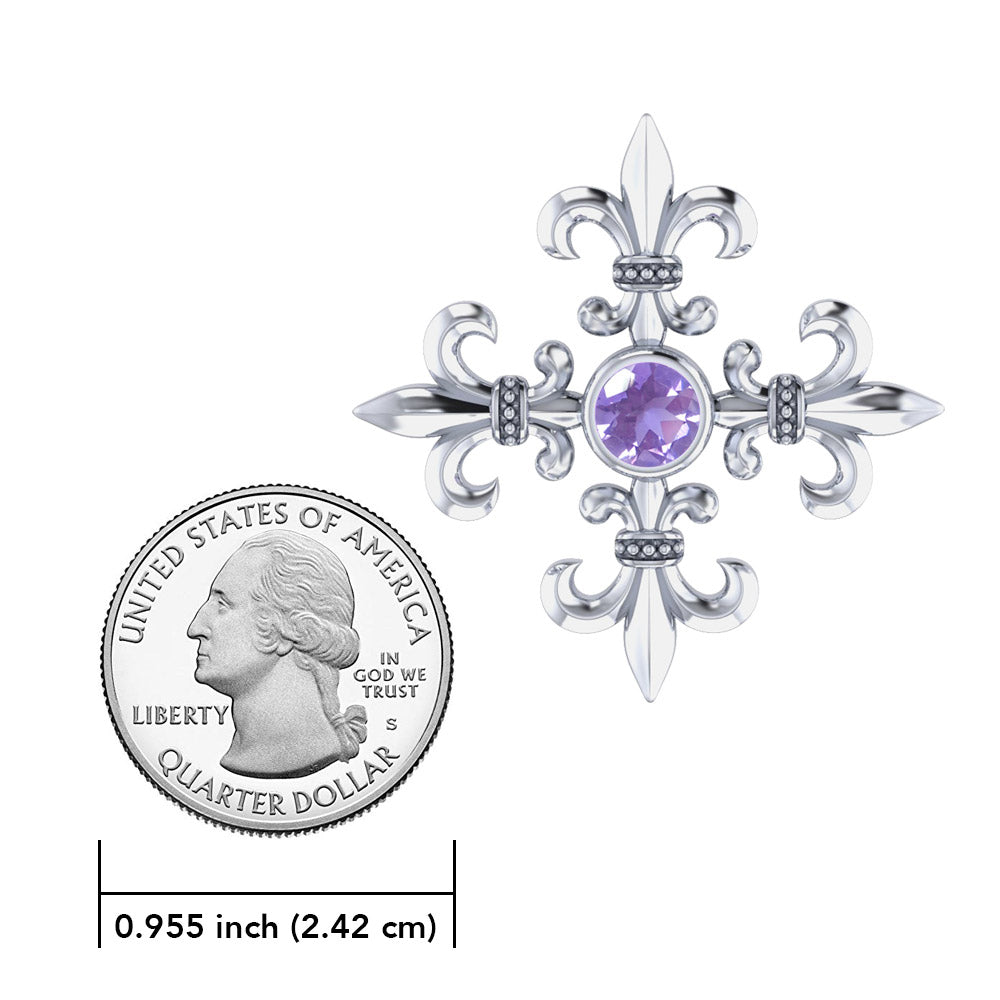 Exquisite symbolism in Croix La Me ’re~ Sterling Silver Pendant TPD355