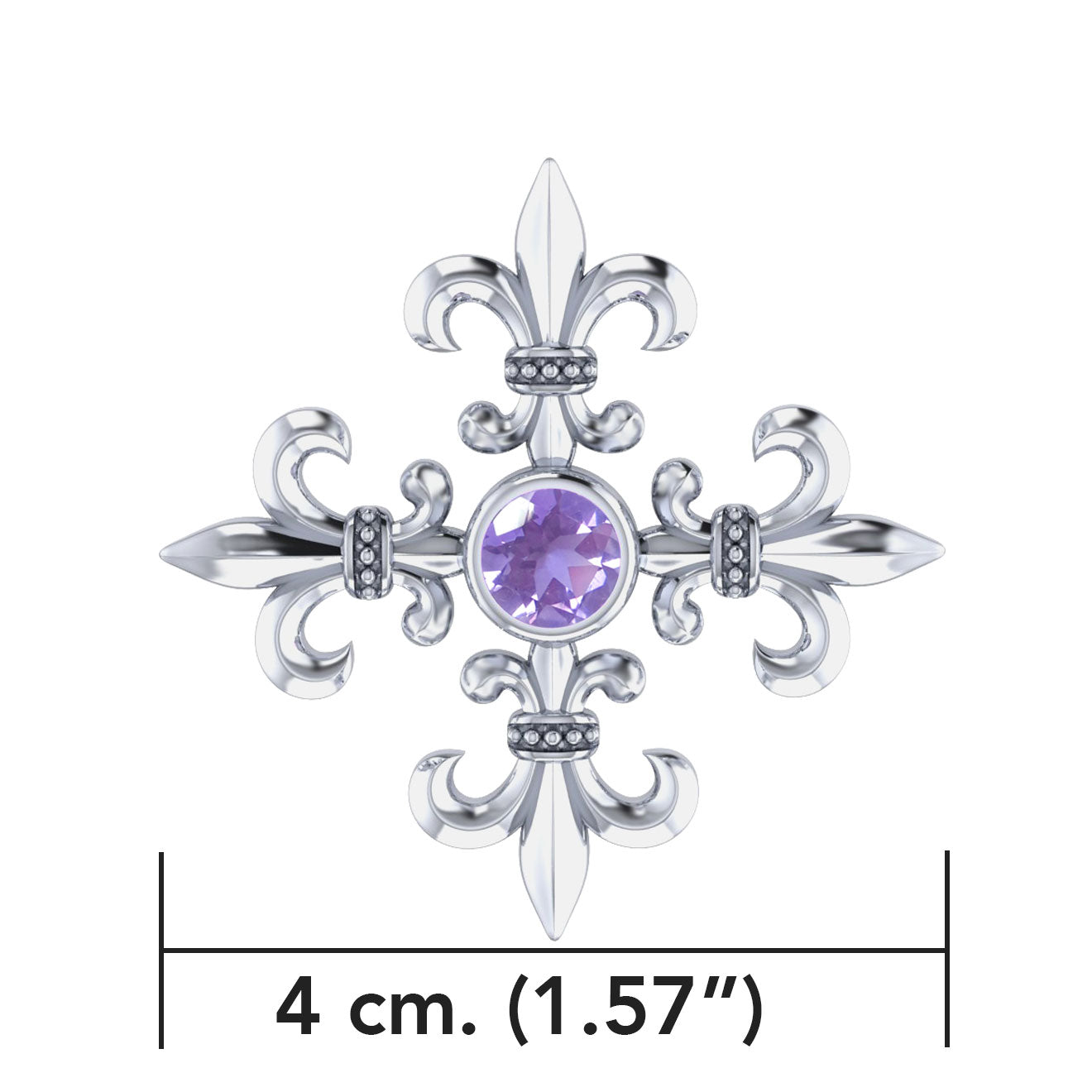 Exquisite symbolism in Croix La Me ’re~ Sterling Silver Pendant TPD355