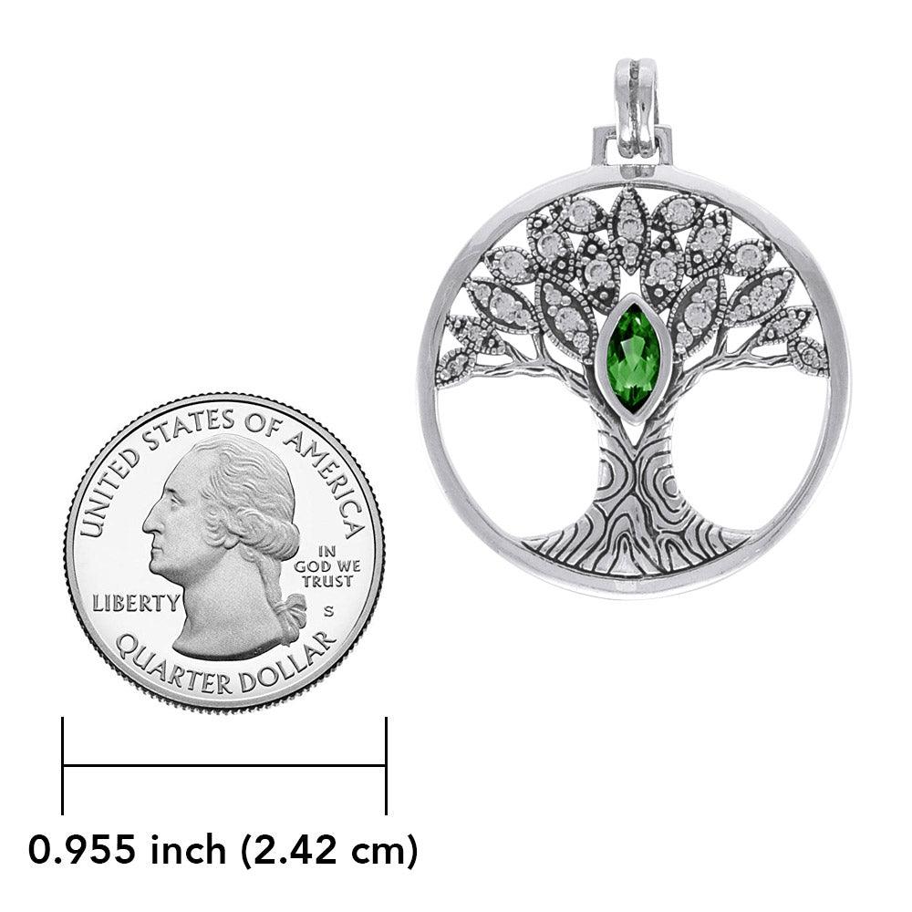 Wondrous Living through the Tree of Life ~ Sterling Silver Jewelry Pendant TPD3873 - Jewelry