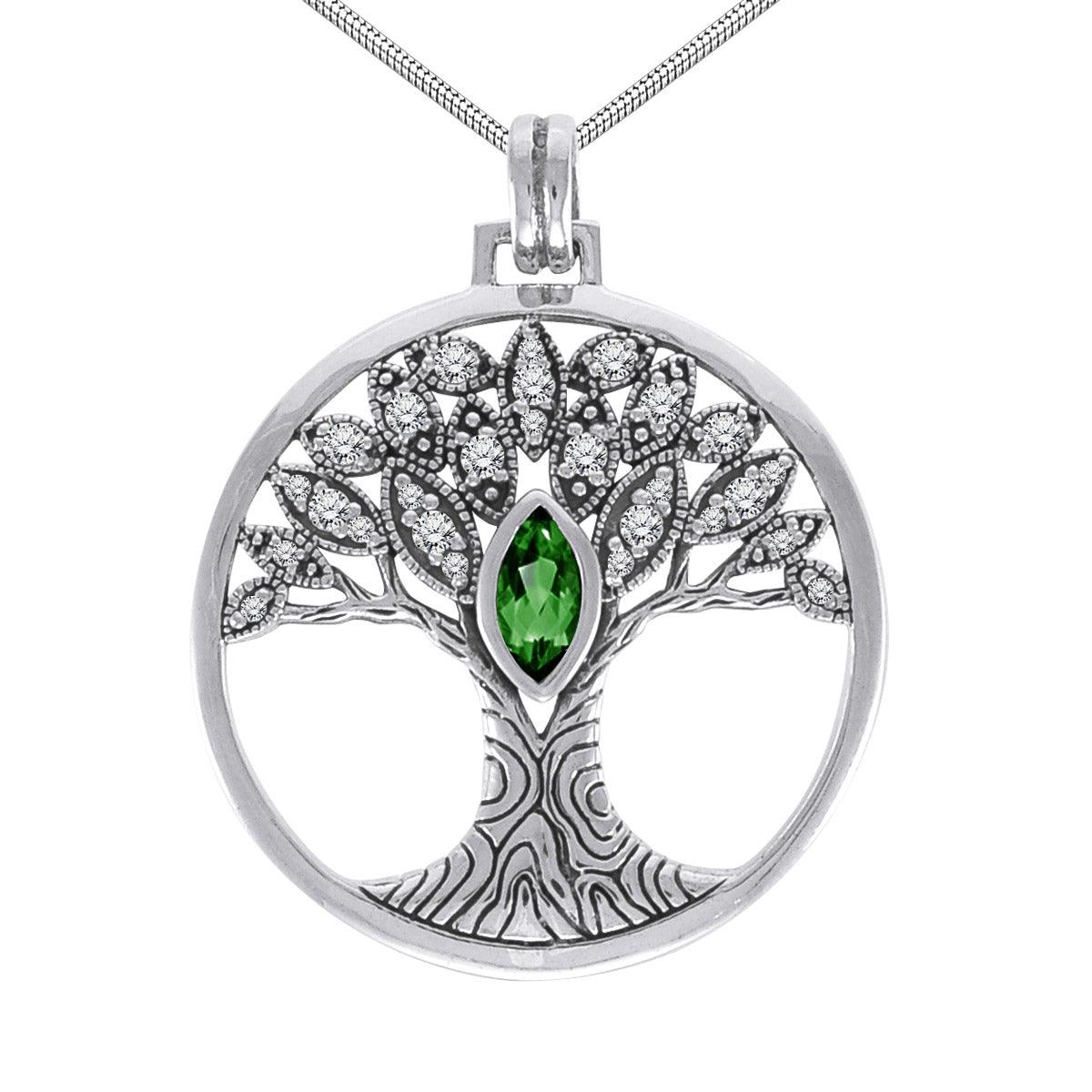 Wondrous Living through the Tree of Life ~ Sterling Silver Jewelry Pendant TPD3873 - Jewelry