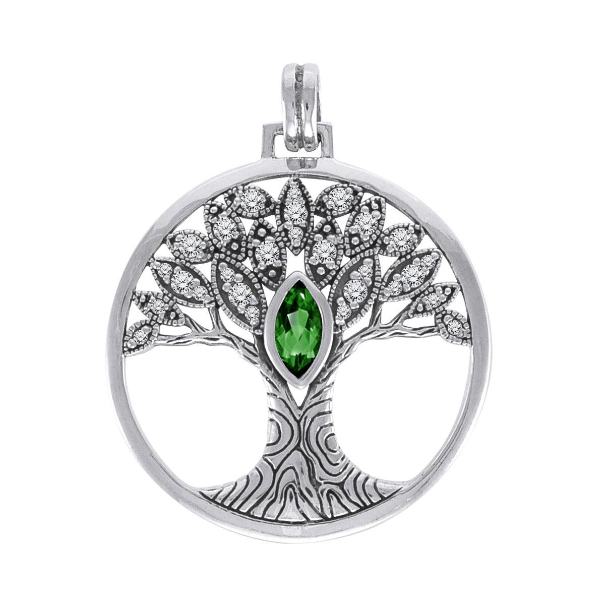 Wondrous Living through the Tree of Life ~ Sterling Silver Jewelry Pendant TPD3873 - Jewelry