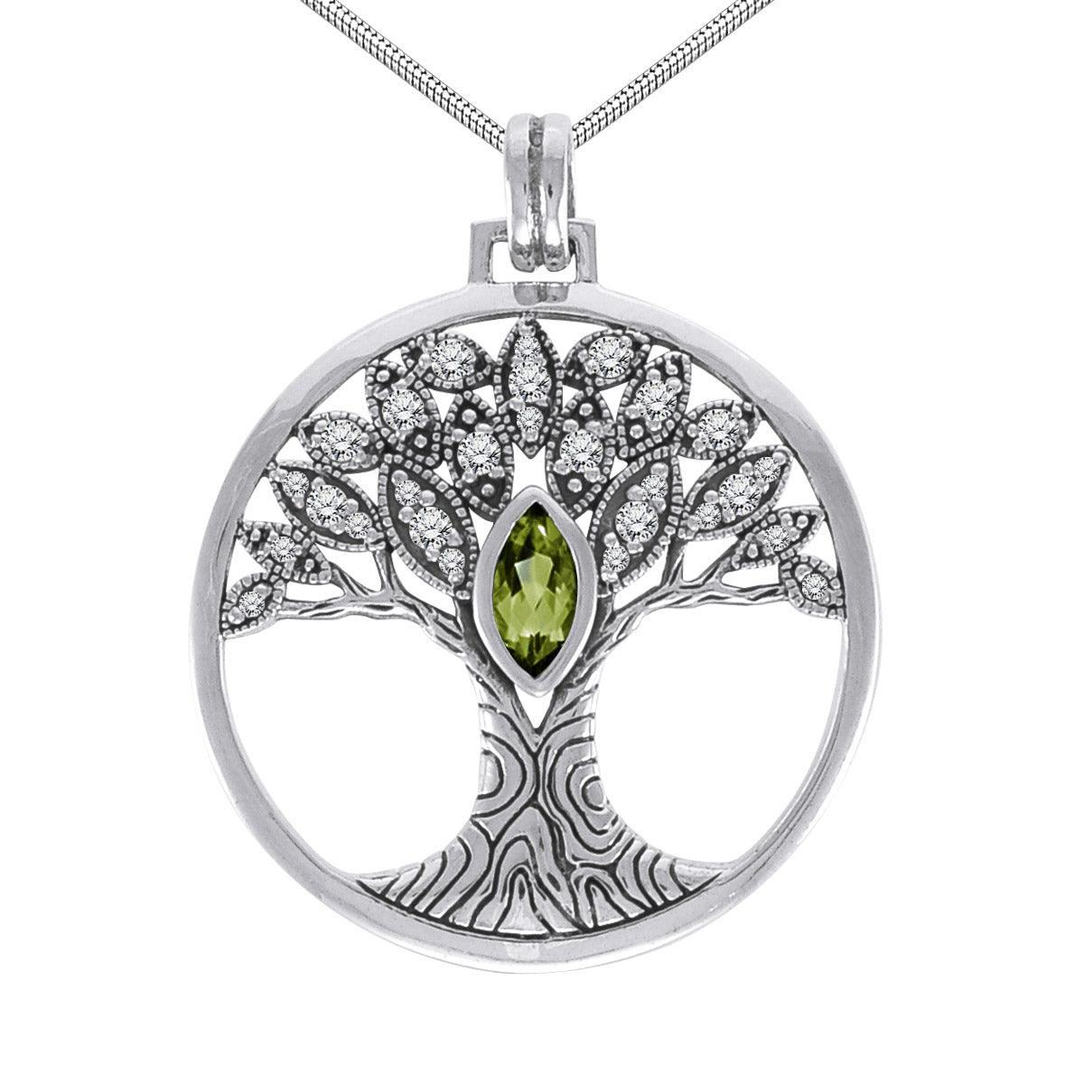 Wondrous Living through the Tree of Life ~ Sterling Silver Jewelry Pendant TPD3873 - Jewelry