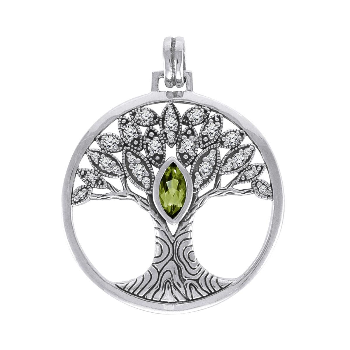 Wondrous Living through the Tree of Life ~ Sterling Silver Jewelry Pendant TPD3873 - Jewelry