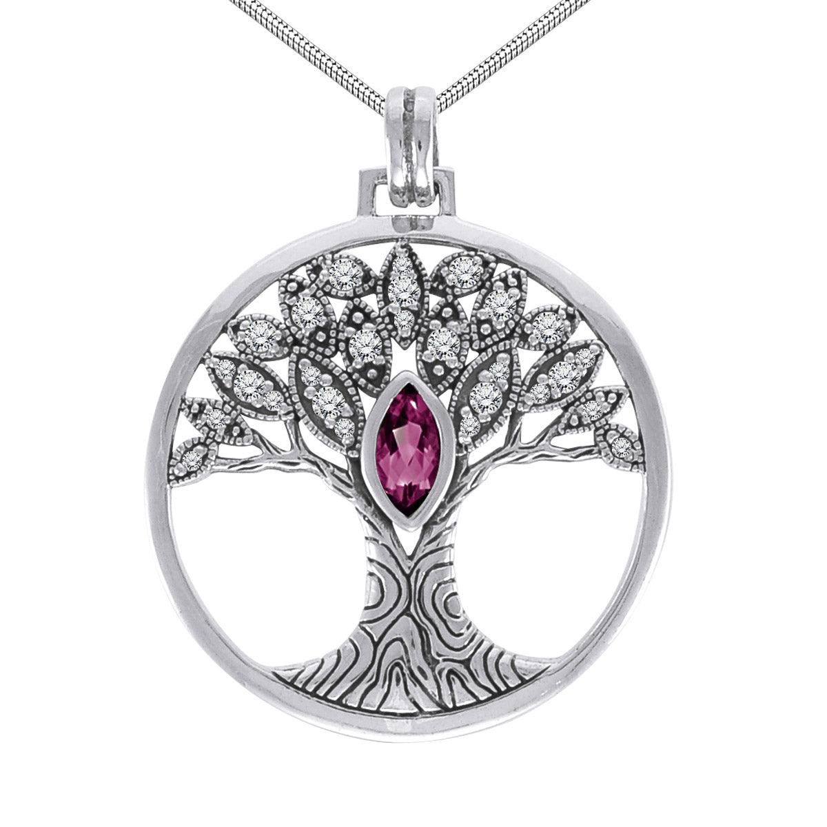 Wondrous Living through the Tree of Life ~ Sterling Silver Jewelry Pendant TPD3873 - Jewelry