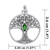 Wondrous Living through the Tree of Life ~ Sterling Silver Jewelry Pendant TPD3873 - Jewelry