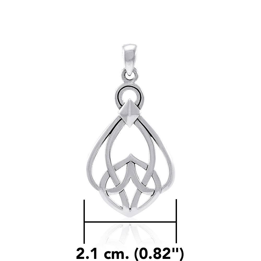 Modern Celtic Knot Sterling Silver Pendant TPD3963 - Jewelry