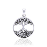 Modern Tree of Life Sterling Silver Pendant TPD3965
