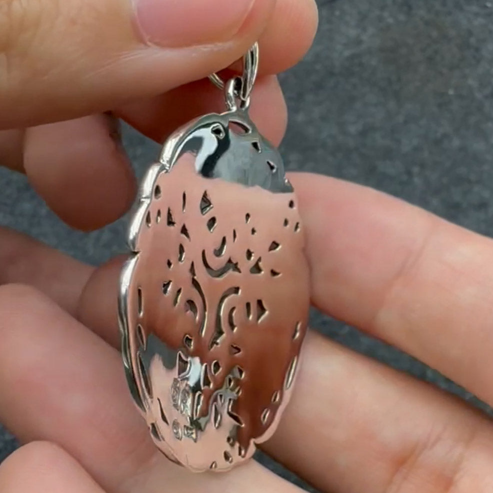 Brigid Ashwood Celtic Wolf Sterling Silver Pendant TPD4004