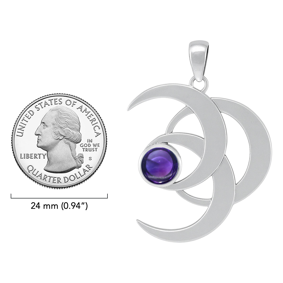 Blue Moon Silver Pendant TPD4058