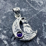 Celtic Moon Cat Pendant TPD4289
