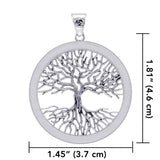 Mickie Mueller Wiccan Tree of Life Sterling Silver Pendant TPD4304