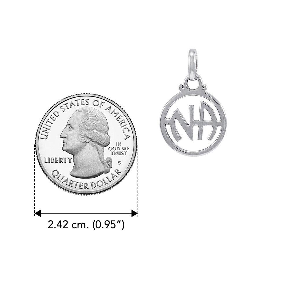 NA Recovery Solid White Gold Pendant WPD4341 - Jewelry