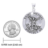 Saint Michael Silver Pendant TPD4564 - Jewelry