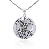 Saint Michael Sterling Silver Pendant TPD4564