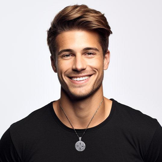 Celtic Trinity Quaternary Knot Silver Pendant TPD4637 - Jewelry