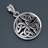 Celtic Trinity Quaternary Knot Silver Pendant TPD4637 - Jewelry