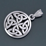 Celtic Trinity Quaternary Knot Silver Pendant TPD4637 - Jewelry