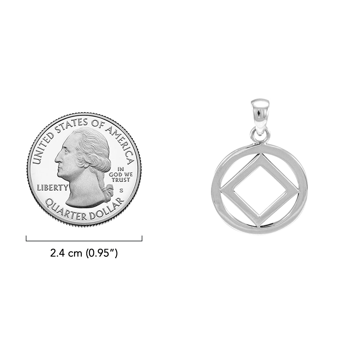 NA Symbol Sterling Silver Pendant TPD4704