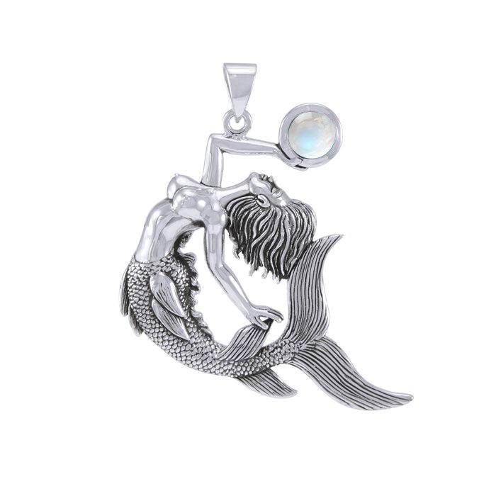 Keeper of the Ocean Sterling Silver with Gemstone Pendant TPD4898 - Jewelry