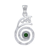 The Reiki Dai Ko Myo Sterling Silver Pendant with Gemstone TPD4924