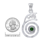 The Reiki Dai Ko Myo Sterling Silver Pendant with Gemstone TPD4924